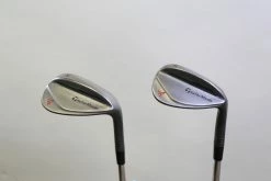 TaylorMade Milled Grind Black SW, LW Wedge Set RH Steel Shaft Stiff Flex