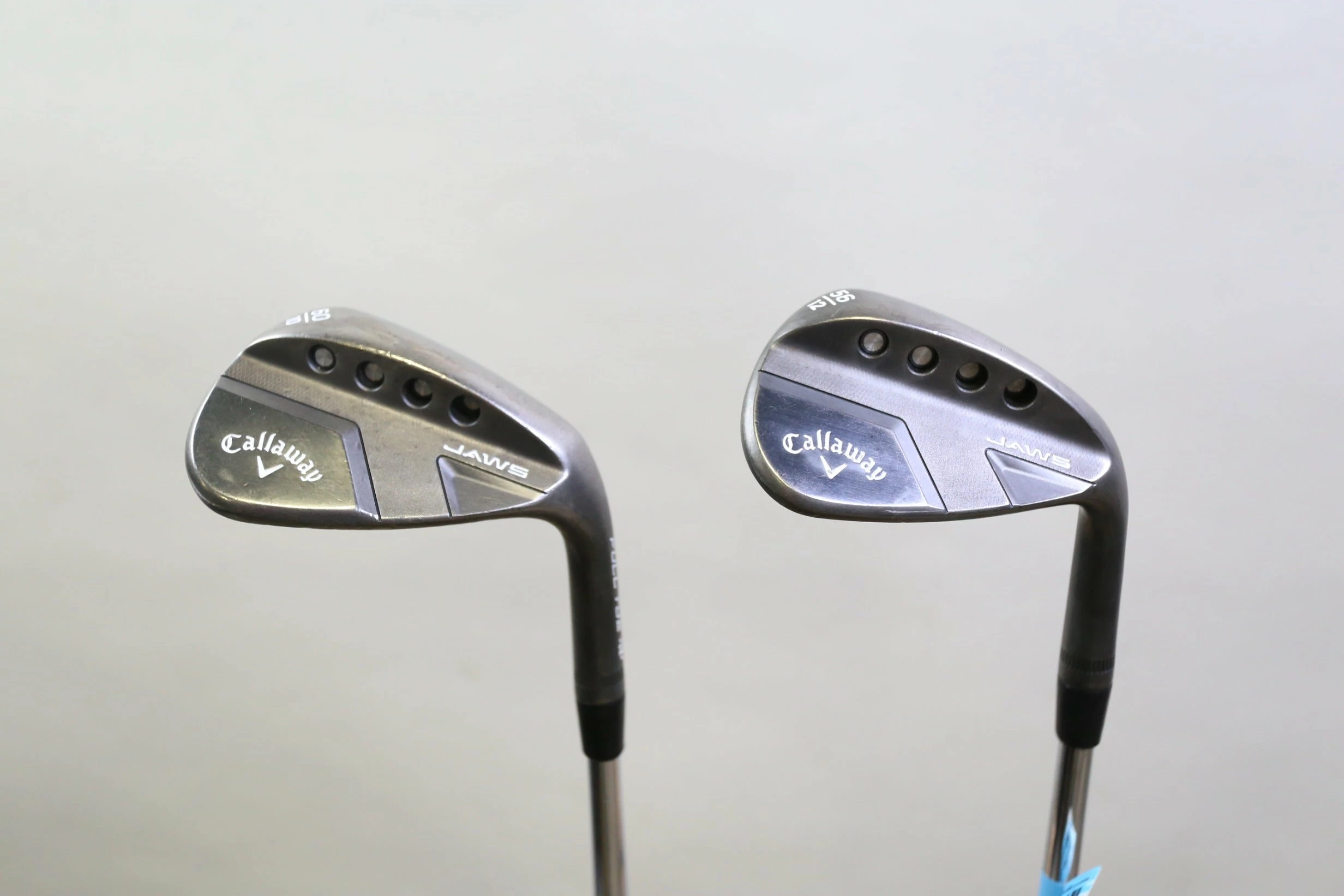 Callaway JAWS Full Toe Black 56*, 60* Wedge Set RH -0.25 In Steel Stiff Flex 3 Callaway JAWS Full Toe Black 56*, 60* Wedge Set RH -0.25 In Steel Stiff Flex