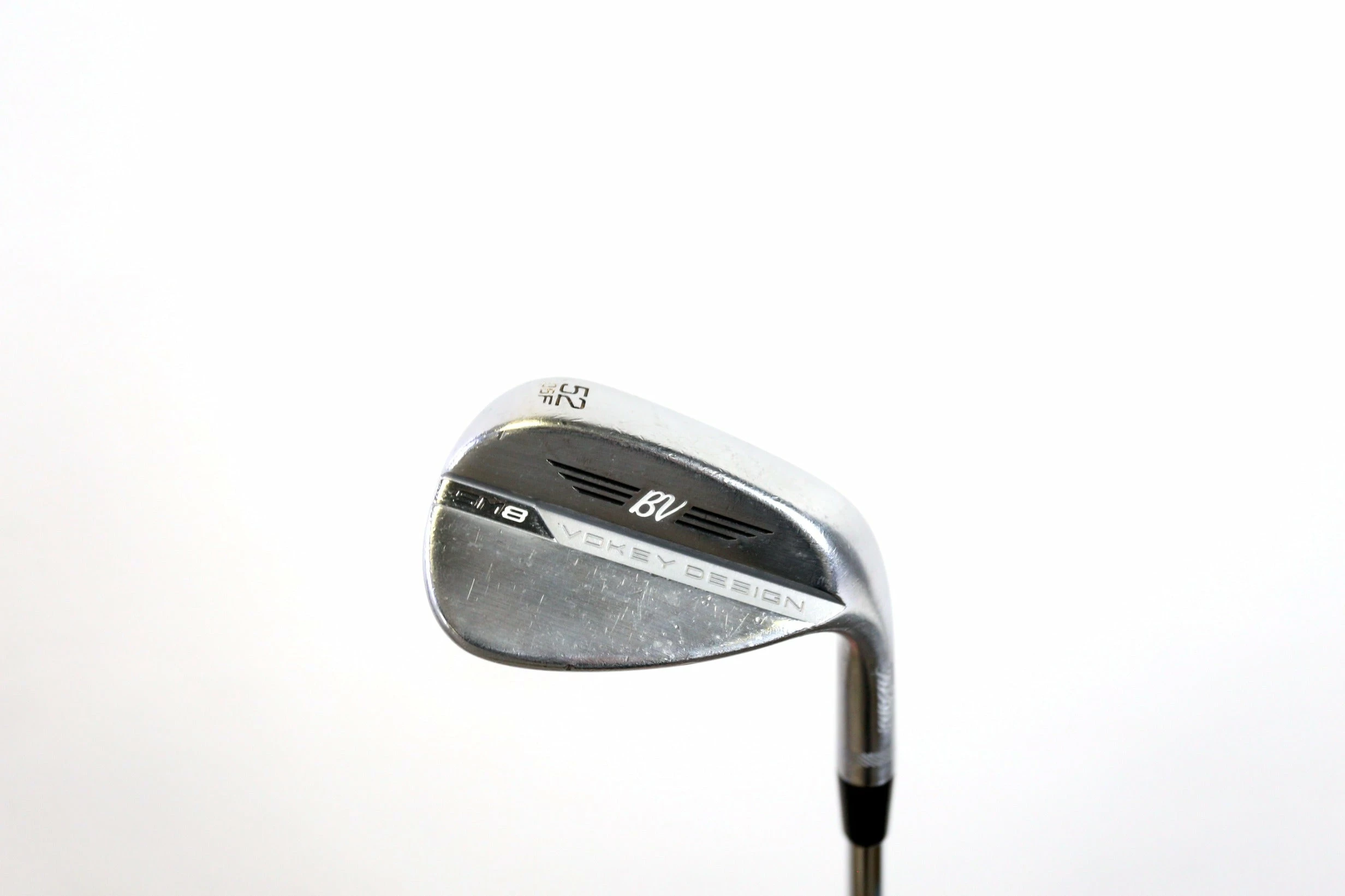 Titleist Vokey SM8 Tour Chrome F Grind 52* Wedge RH 35.75 In Steel Shaft Stiff 3 Titleist Vokey SM8 Tour Chrome F Grind 52* Wedge RH 35.75 In Steel Shaft Stiff