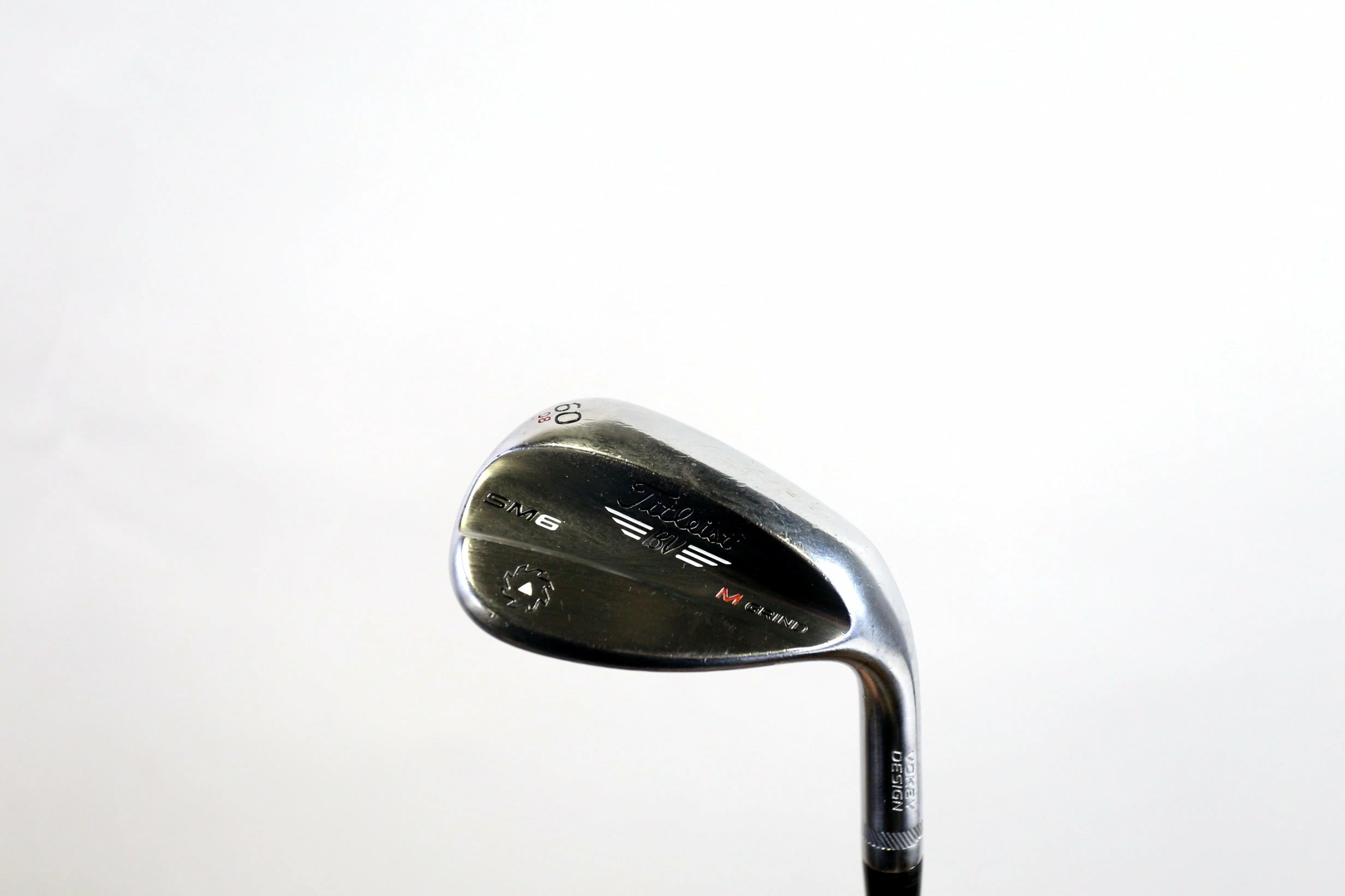 Titleist Vokey SM6 Chrome M Grind 60*/08* Wedge 35 In Steel Shaft Wedge Flex 3 Titleist Vokey SM6 Chrome M Grind 60*/08* Wedge 35 In Steel Shaft Wedge Flex