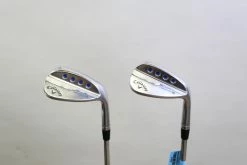 Front Page 18 Callaway JAWS Raw Chrome 52* & 56* Wedge Set RH True Temper Steel Shafts Stiff