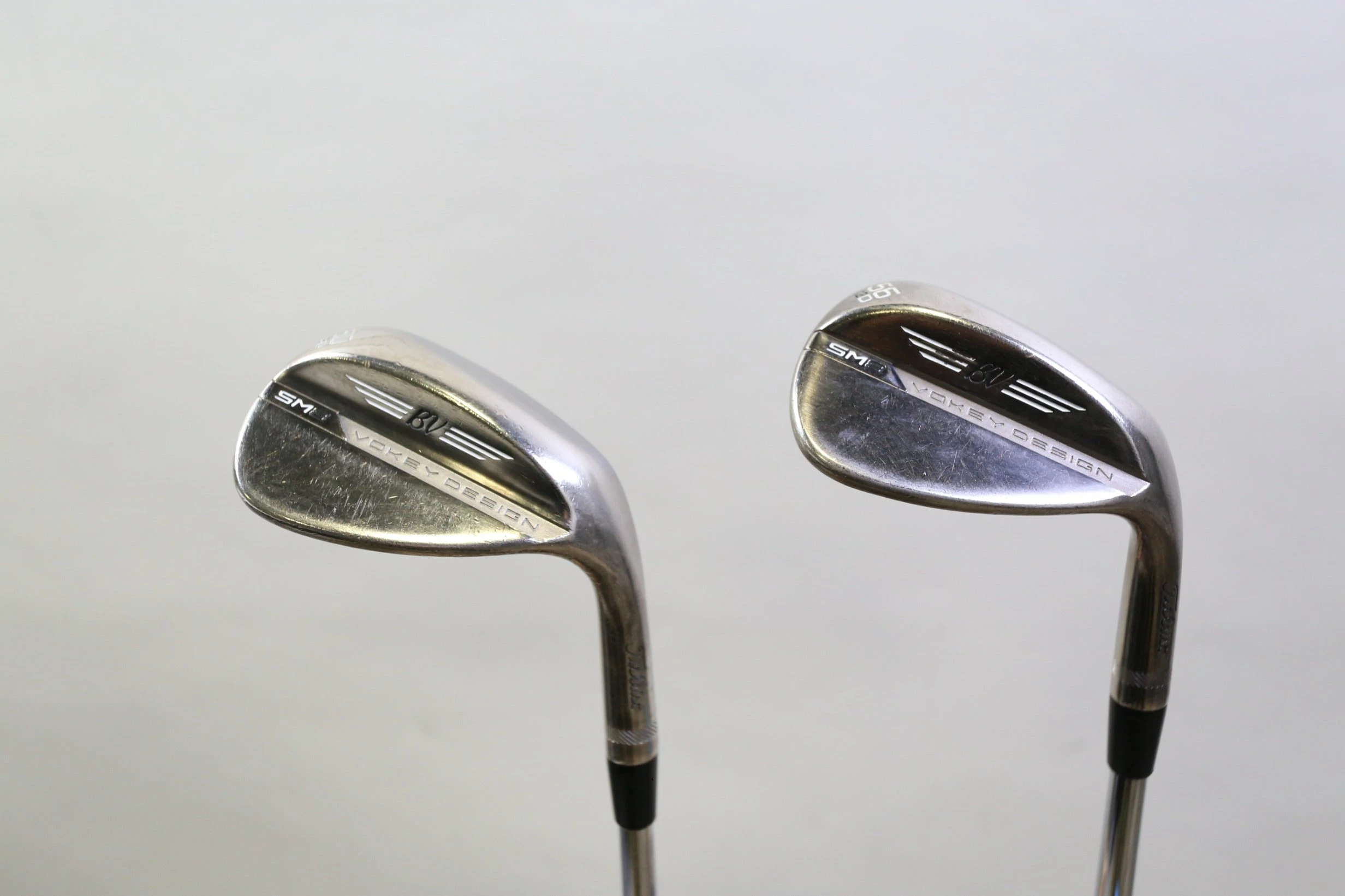 Titleist Vokey SM8 Brushed Steel 56*, 60* Wedge Set RH Steel Shaft Stiff 3 Titleist Vokey SM8 Brushed Steel 56*, 60* Wedge Set RH Steel Shaft Stiff
