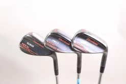 Cleveland RTX ZipCore Black Satin Mid 50*, 54*, 58* Wedge Set RH SteelFiber