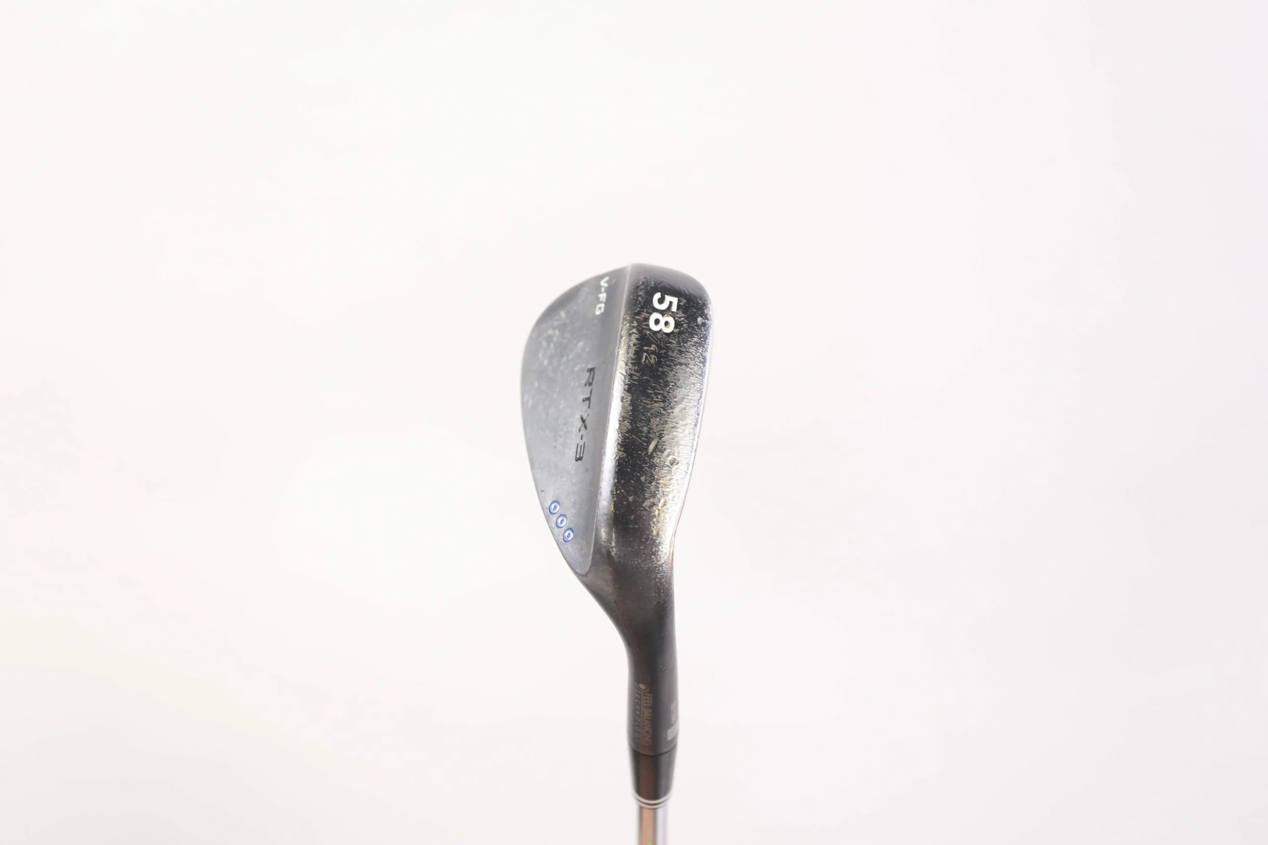Cleveland RTX-3 Black Satin 58* Wedge RH 35.25 In 12* True Temper Wedge Flex 7 Cleveland RTX-3 Black Satin 58* Wedge RH 35.25 In 12* True Temper Wedge Flex - Image 5