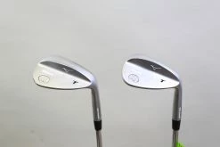 Mizuno T7 White Satin 56*, 60* Wedge Set RH +0.25 In Steel Shaft Stiff Flex