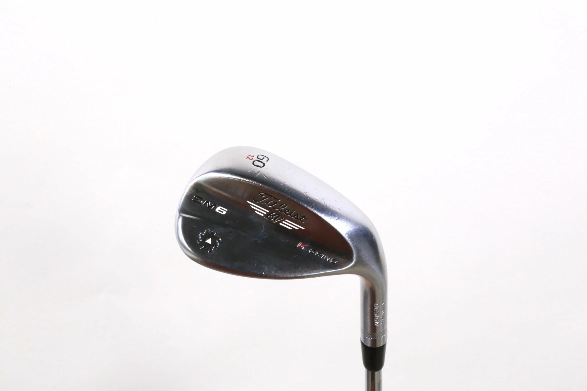 Titleist Vokey SM6 Tour Chrome K Grind 60* Wedge RH 35 In Steel Shaft Regular 3 Titleist Vokey SM6 Tour Chrome K Grind 60* Wedge RH 35 In Steel Shaft Regular
